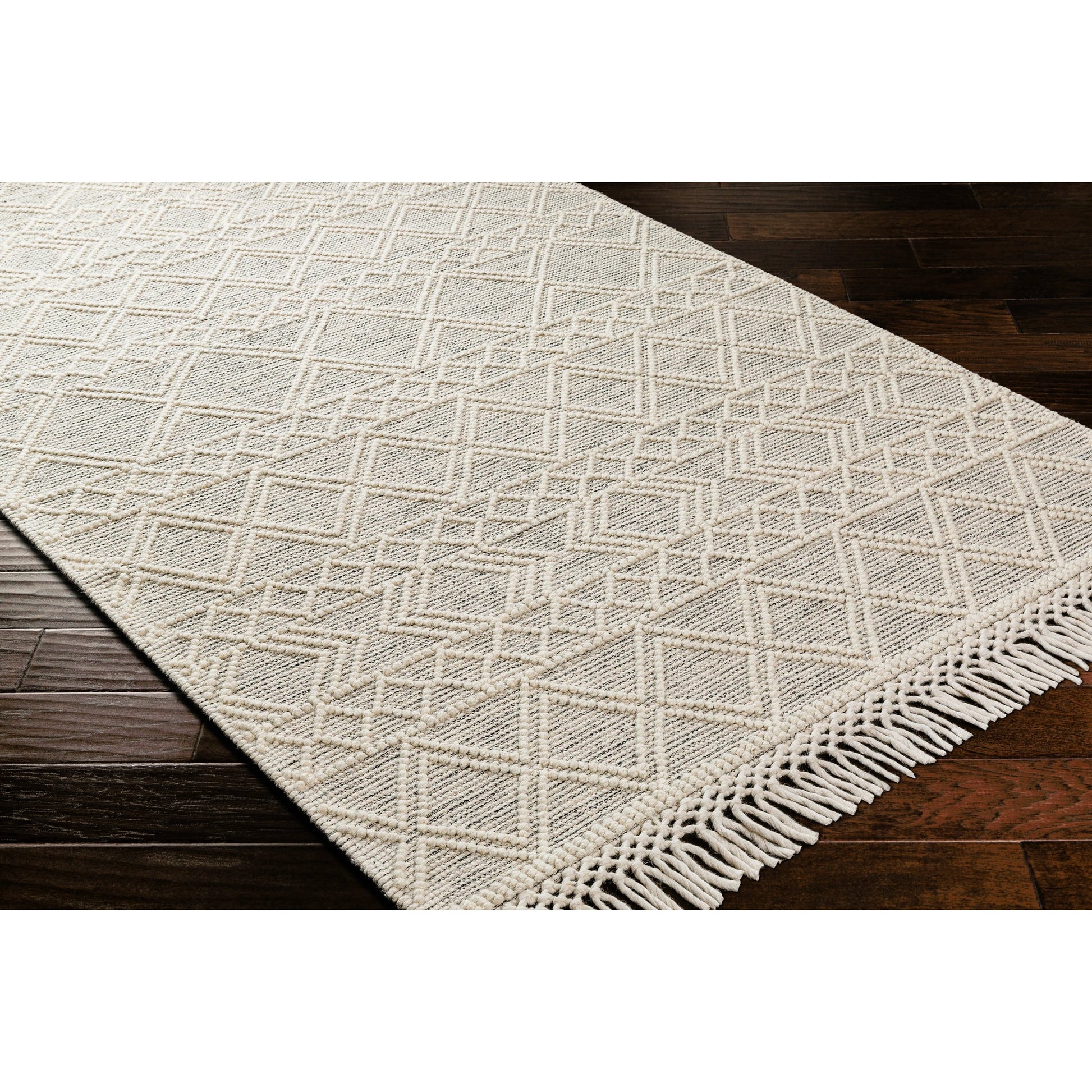Hemingway Rug - 31310 by Livabliss in ivory, black. Made from 60% wool, 40% polyester in a unique style.