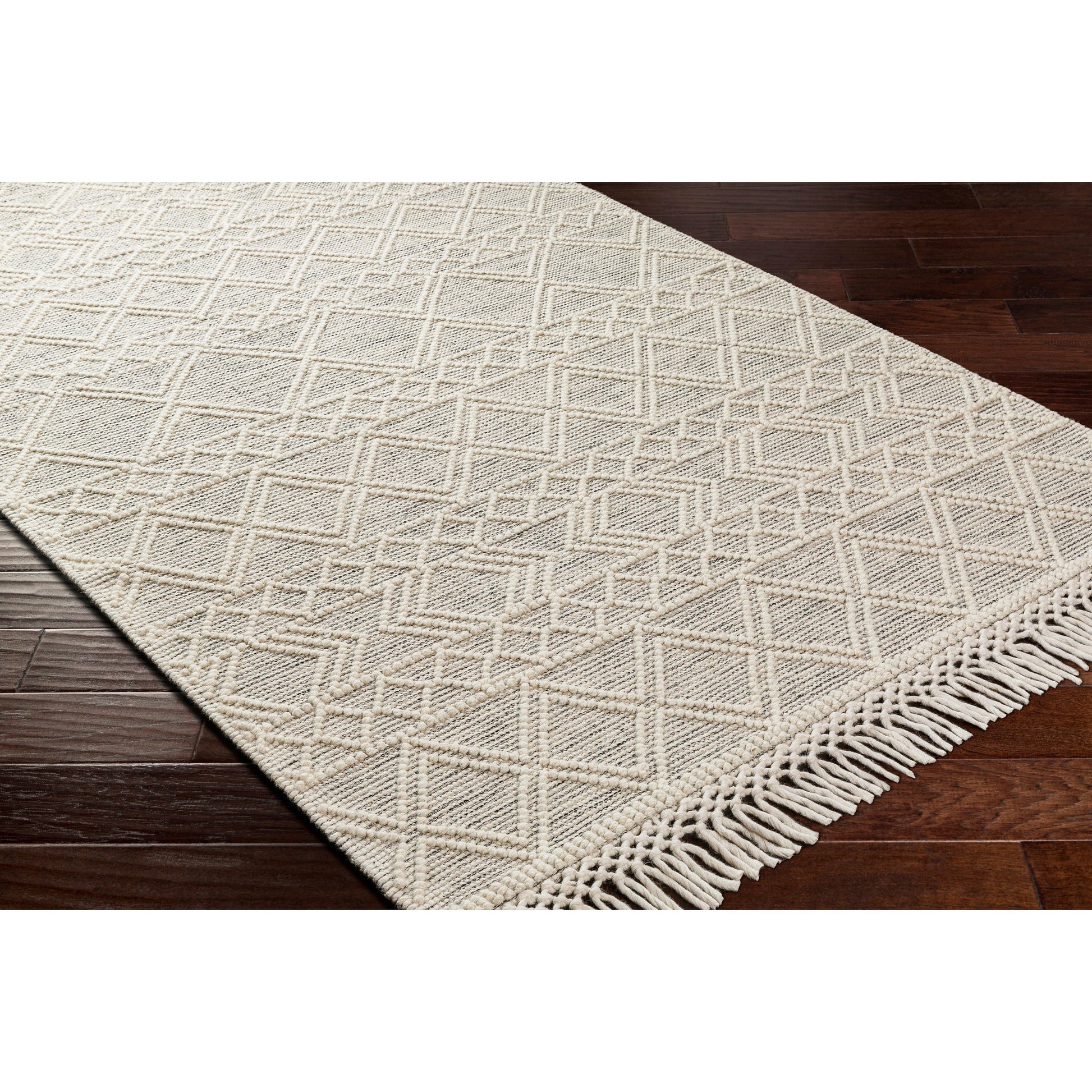 Hemingway Rug - 31310 by Livabliss in ivory, black. Made from 60% wool, 40% polyester in a unique style.