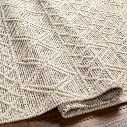 Hemingway Rug - 31310 by Livabliss in ivory, black. Made from 60% wool, 40% polyester in a unique style.