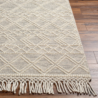 Hemingway Rug - 31310 by Livabliss in ivory, black. Made from 60% wool, 40% polyester in a unique style.