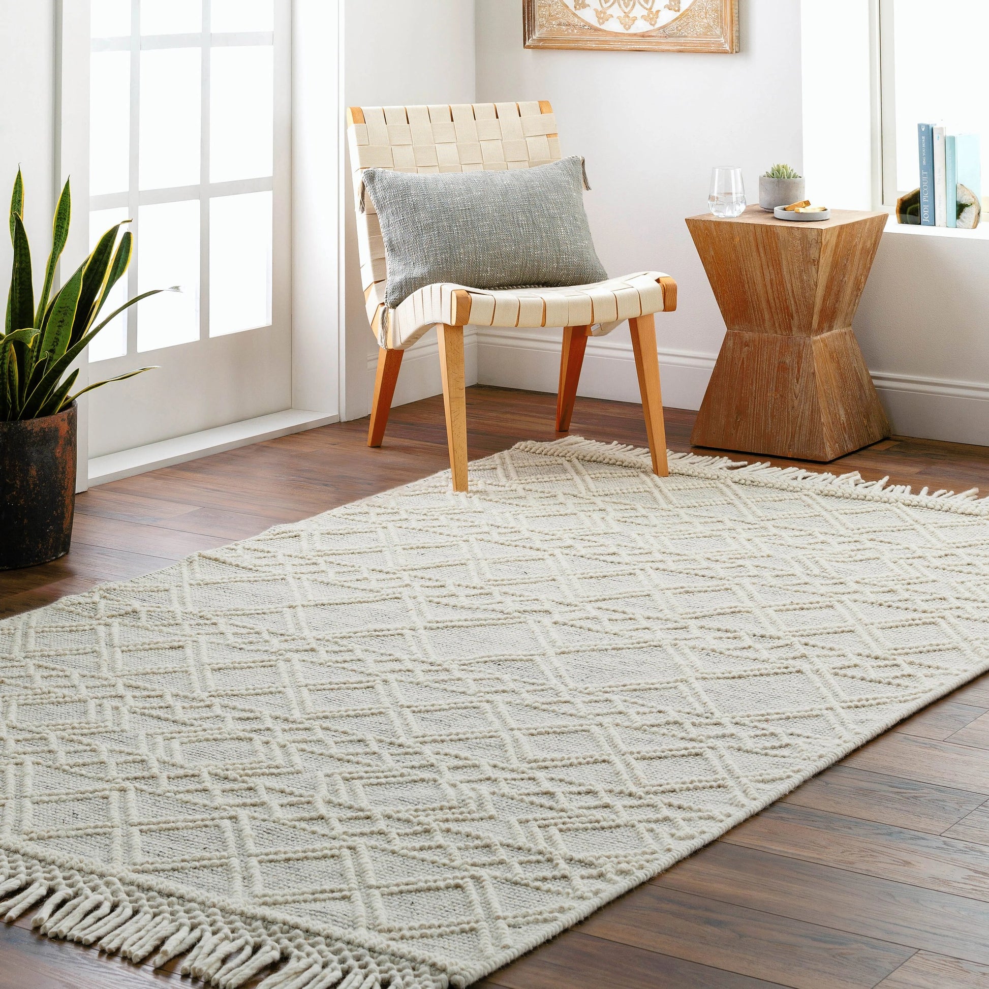 Hemingway Rug - 31310 by Livabliss in ivory, black. Made from 60% wool, 40% polyester in a unique style.