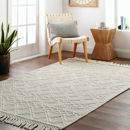 Hemingway Rug - 31310 by Livabliss in ivory, black. Made from 60% wool, 40% polyester in a unique style.