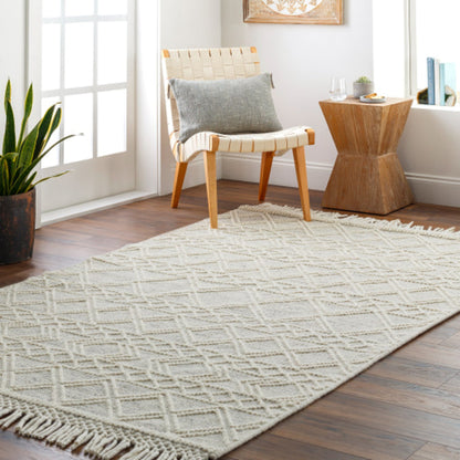Hemingway Rug - 31310 by Livabliss in ivory, black. Made from 60% wool, 40% polyester in a unique style.