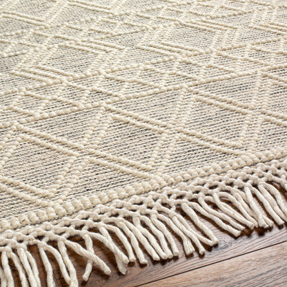 Hemingway Rug - 31310 by Livabliss in ivory, black. Made from 60% wool, 40% polyester in a unique style.