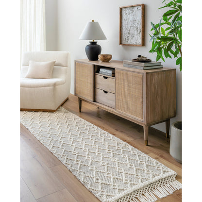 Hemingway Rug - 31311 by Livabliss in ivory, black. Made from 60% wool, 40% polyester in a unique style.