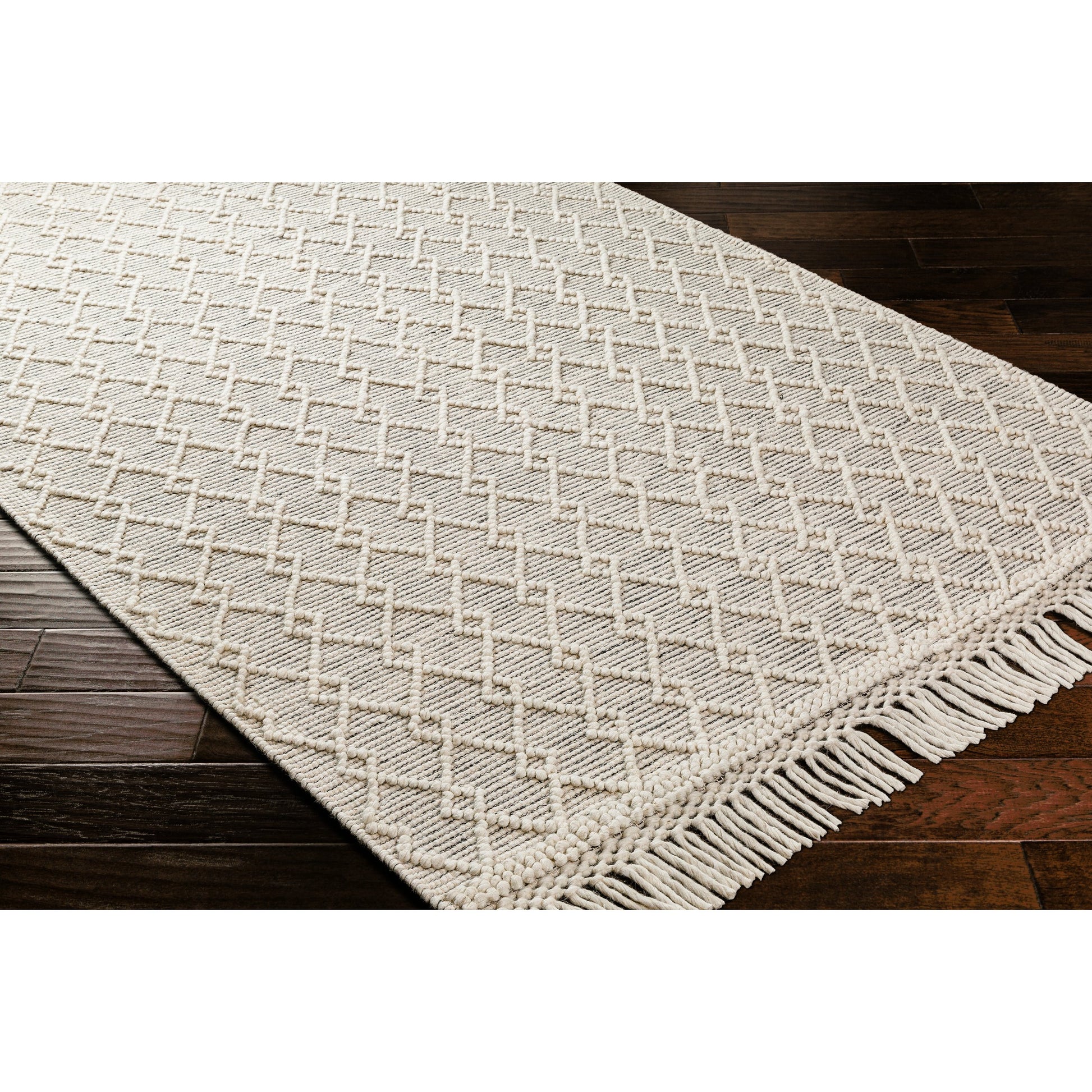 Hemingway Rug - 31311 by Livabliss in ivory, black. Made from 60% wool, 40% polyester in a unique style.