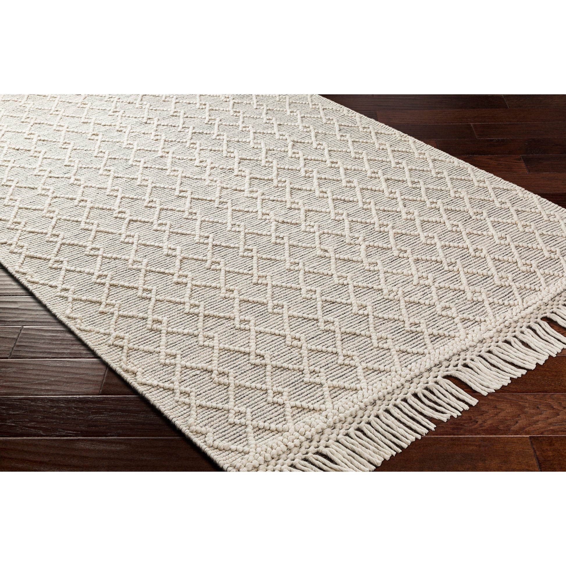 Hemingway Rug - 31311 by Livabliss in ivory, black. Made from 60% wool, 40% polyester in a unique style.