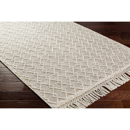 Hemingway Rug - 31311 by Livabliss in ivory, black. Made from 60% wool, 40% polyester in a unique style.