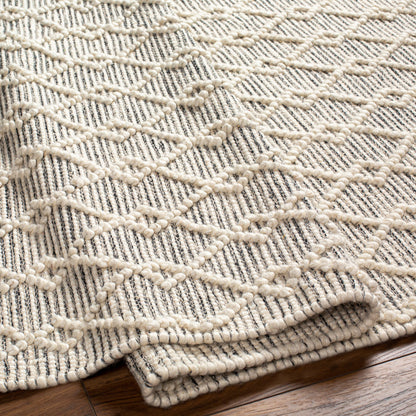 Hemingway Rug - 31311 by Livabliss in ivory, black. Made from 60% wool, 40% polyester in a unique style.
