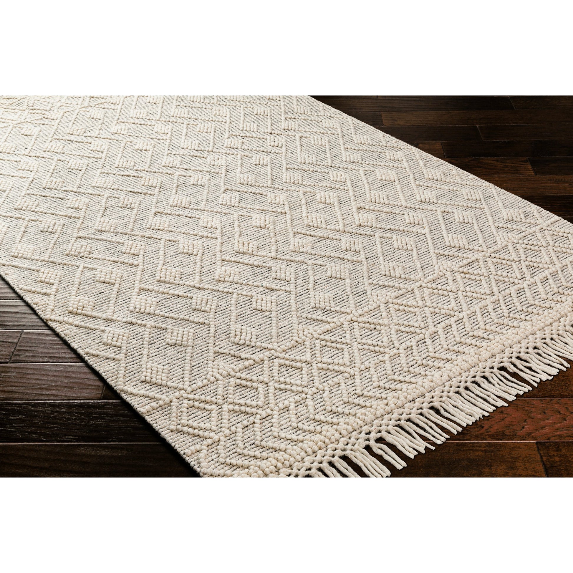 Hemingway Rug - 31312 by Livabliss in ivory, black. Made from 60% wool, 40% polyester in a unique style.