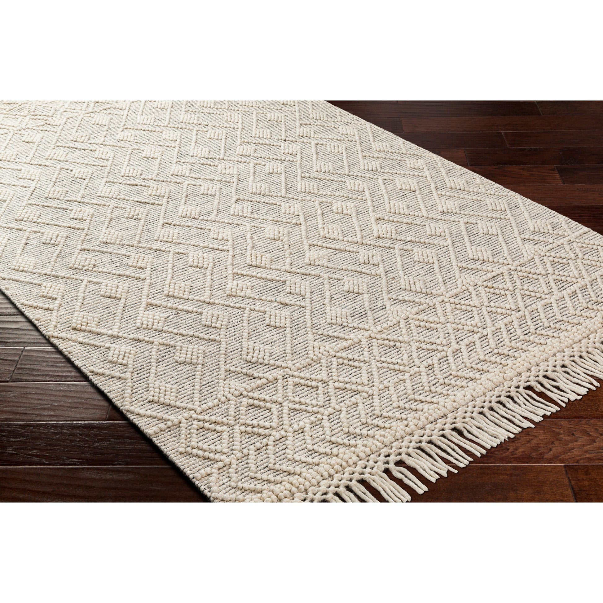 Hemingway Rug - 31312 by Livabliss in ivory, black. Made from 60% wool, 40% polyester in a unique style.