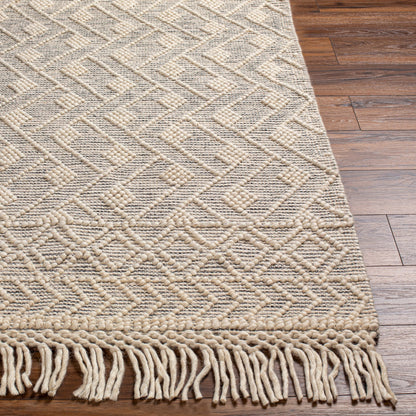 Hemingway Rug - 31312 by Livabliss in ivory, black. Made from 60% wool, 40% polyester in a unique style.