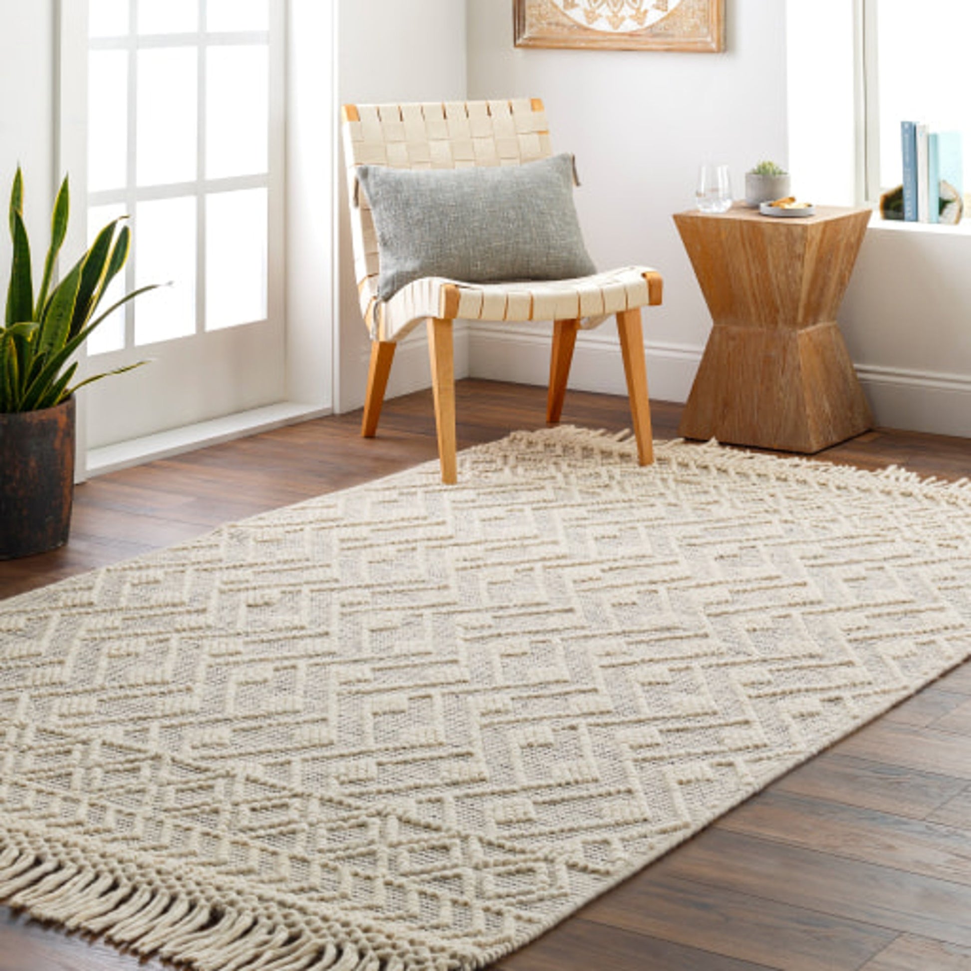 Hemingway Rug - 31312 by Livabliss in ivory, black. Made from 60% wool, 40% polyester in a unique style.