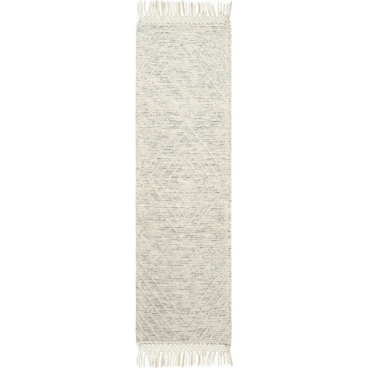 Hemingway HMG-2306 Rug by Livabliss in ivory, black. Made from 60% wool, 40% polyester in a unique style.