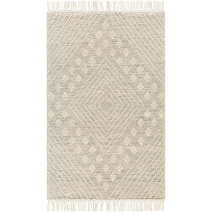Hemingway Rug - 31313 by Livabliss in ivory, black. Made from 60% wool, 40% polyester in a unique style.