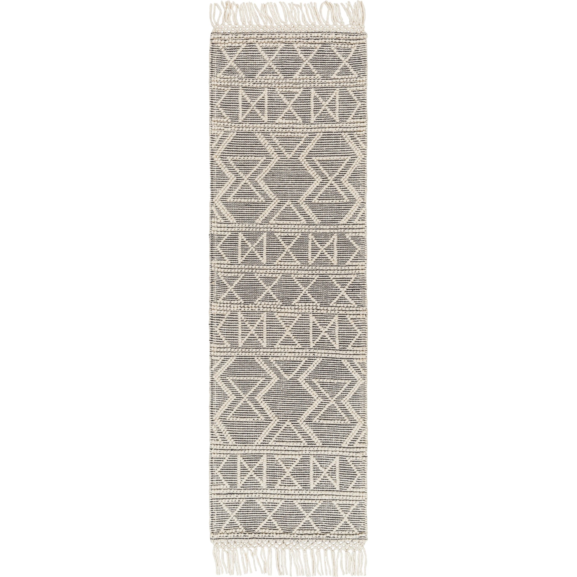 Hemingway Rug - 31314 by Livabliss in ivory, black. Made from 60% wool, 40% polyester in a unique style.