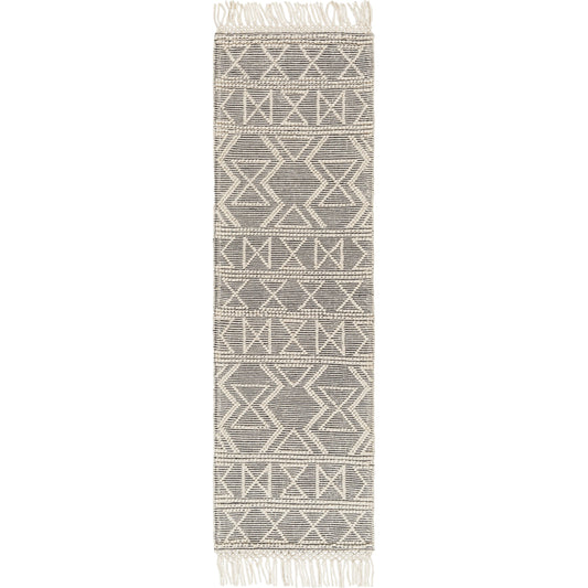 Hemingway Rug - 31314 by Livabliss in ivory, black. Made from 60% wool, 40% polyester in a unique style.