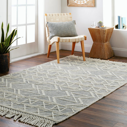 Hemingway Rug - 31314 by Livabliss in ivory, black. Made from 60% wool, 40% polyester in a unique style.