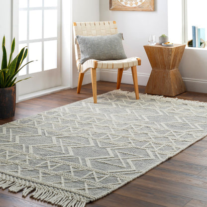 Hemingway Rug - 31314 by Livabliss in ivory, black. Made from 60% wool, 40% polyester in a unique style.