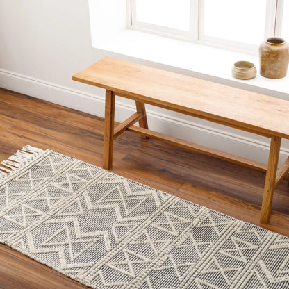 Hemingway Rug - 31314 by Livabliss in ivory, black. Made from 60% wool, 40% polyester in a unique style.