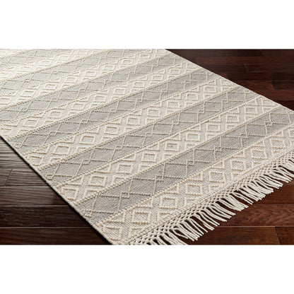 Hemingway Rug - 31315 by Livabliss in ivory, beige, taupe. Made from 60% wool, 40% polyester in a unique style.