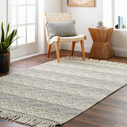 Hemingway Rug - 31315 by Livabliss in ivory, beige, taupe. Made from 60% wool, 40% polyester in a unique style.