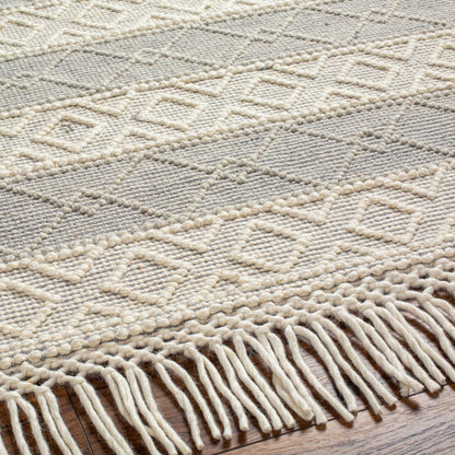 Hemingway Rug - 31315 by Livabliss in ivory, beige, taupe. Made from 60% wool, 40% polyester in a unique style.