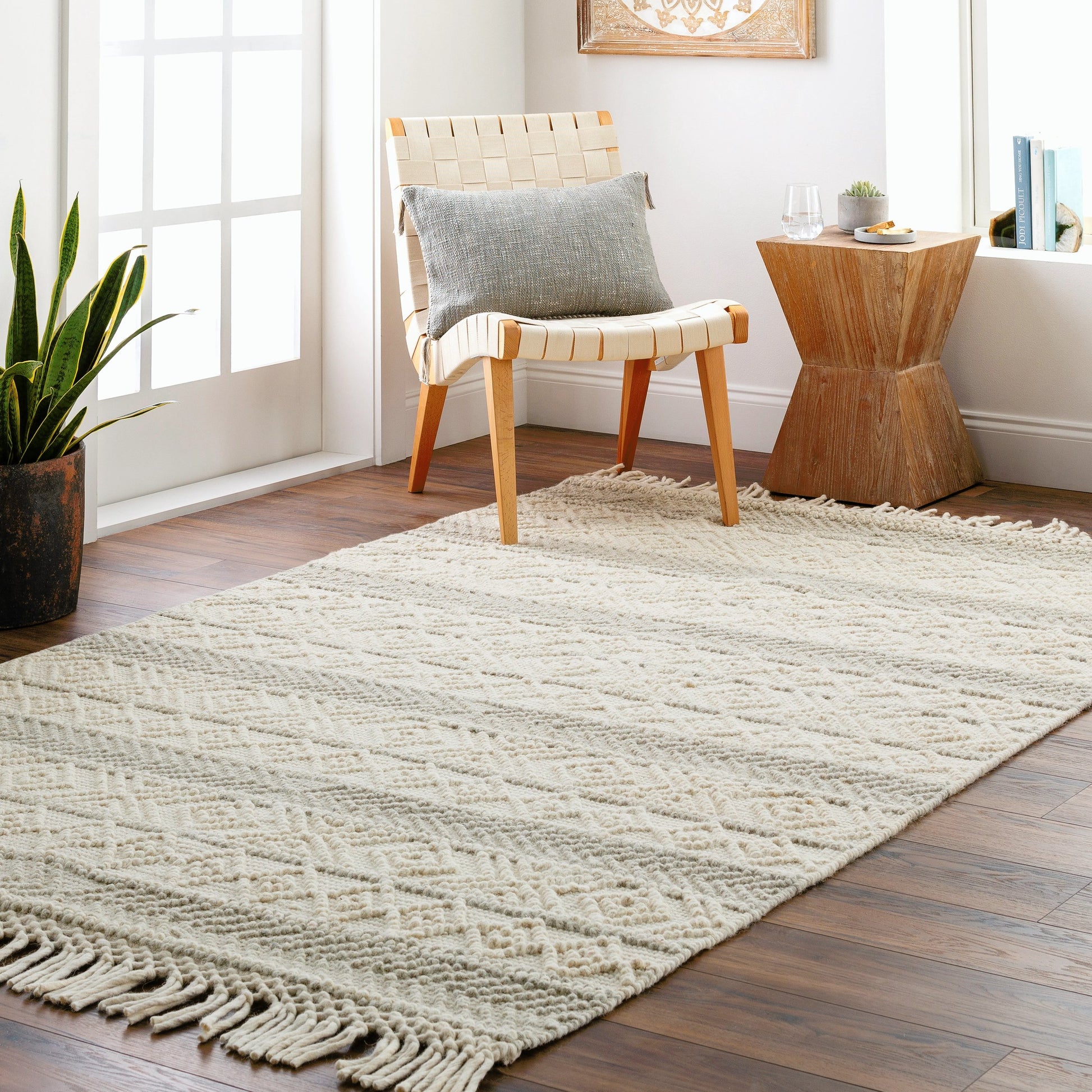 Hemingway Rug - 31316 by Livabliss in ivory, beige. Made from 60% wool, 40% polyester in a unique style.