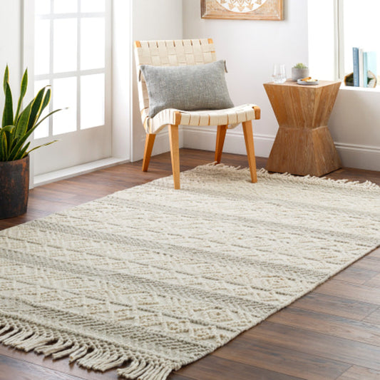 Hemingway Rug - 31316 by Livabliss in light grey, taupe. Made from 60% wool, 40% polyester in a unique style.