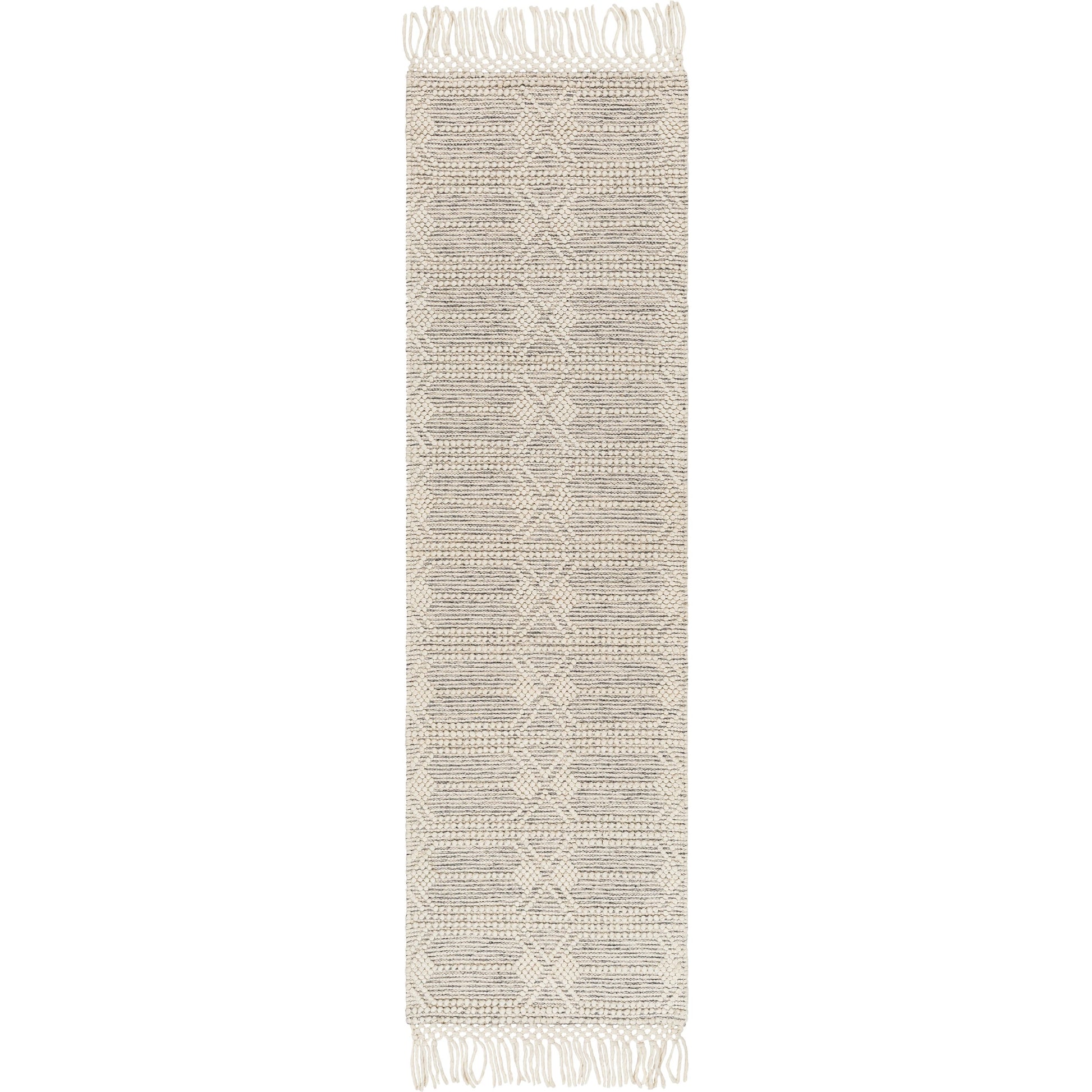 Hemingway Rug - 31317 by Livabliss in ivory, black. Made from 60% wool, 40% polyester in a unique style.