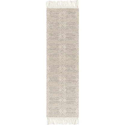 Hemingway Rug - 31317 by Livabliss in ivory, black. Made from 60% wool, 40% polyester in a unique style.