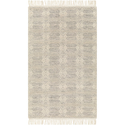 Hemingway Rug - 31317 by Livabliss in ivory, black. Made from 60% wool, 40% polyester in a unique style.