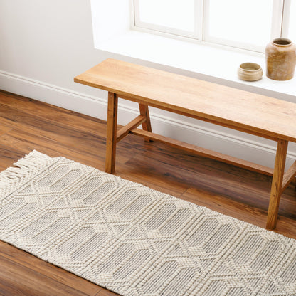 Hemingway Rug - 31317 by Livabliss in ivory, black. Made from 60% wool, 40% polyester in a unique style.