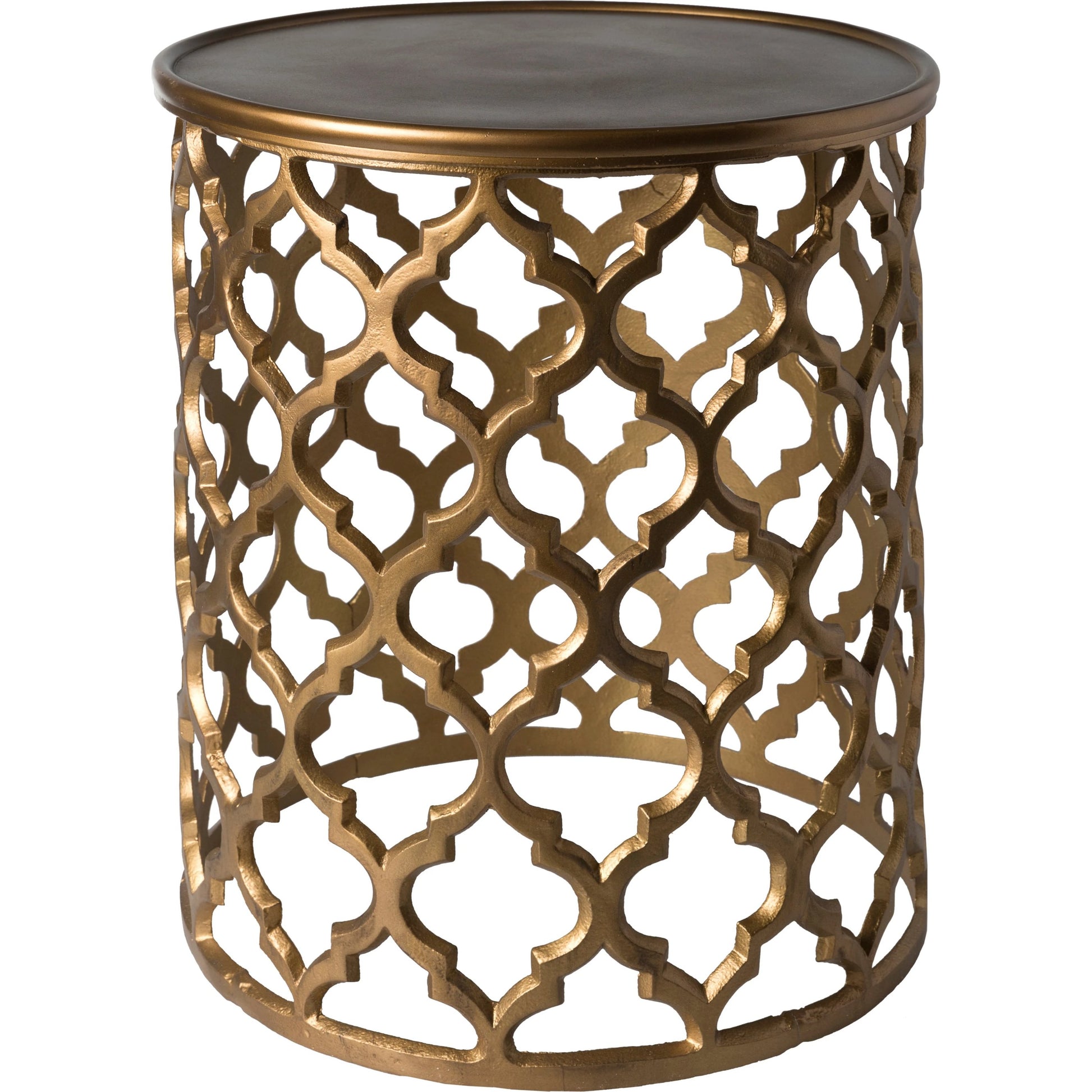 Hammett - 18543 by Surya in gold and powder coatedglazed. Made from top: aluminum, base: 100% aluminum in a eclectic & global style.