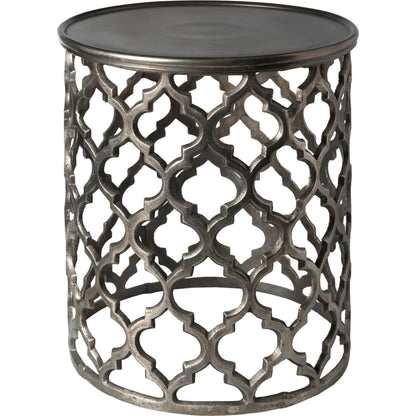 Hammett - 18543 by Surya in gold and powder coatedglazed. Made from top: aluminum, base: 100% aluminum in a eclectic & global style.