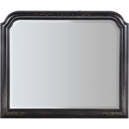 Charleston Mirror by Hooker Furniture in black cherry. Made from wood, mirror in a transitional style.