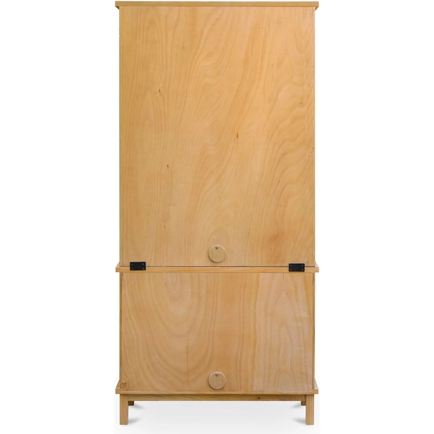 005 SI-2527891 | Additional Silo | Seymour Cabinet by Moe's Home Collection in natural. Made from solid oak frame, oak veneer over mdf top, side panels, rattan, metal in a unique style.