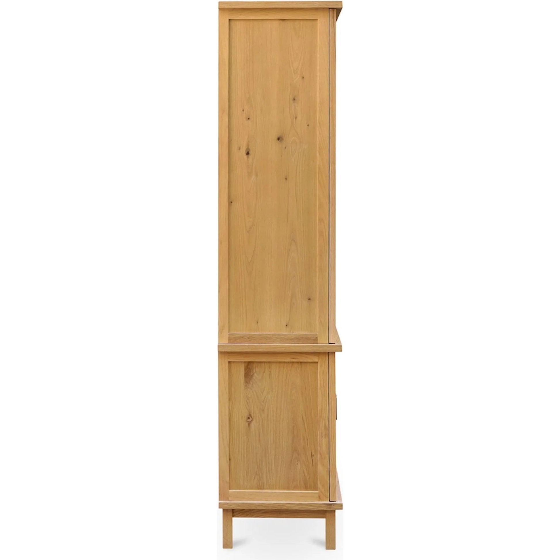 Seymour Cabinet by Moe's Home Collection in natural. Made from solid oak frame, oak veneer over mdf top, side panels, rattan, metal in a unique style.