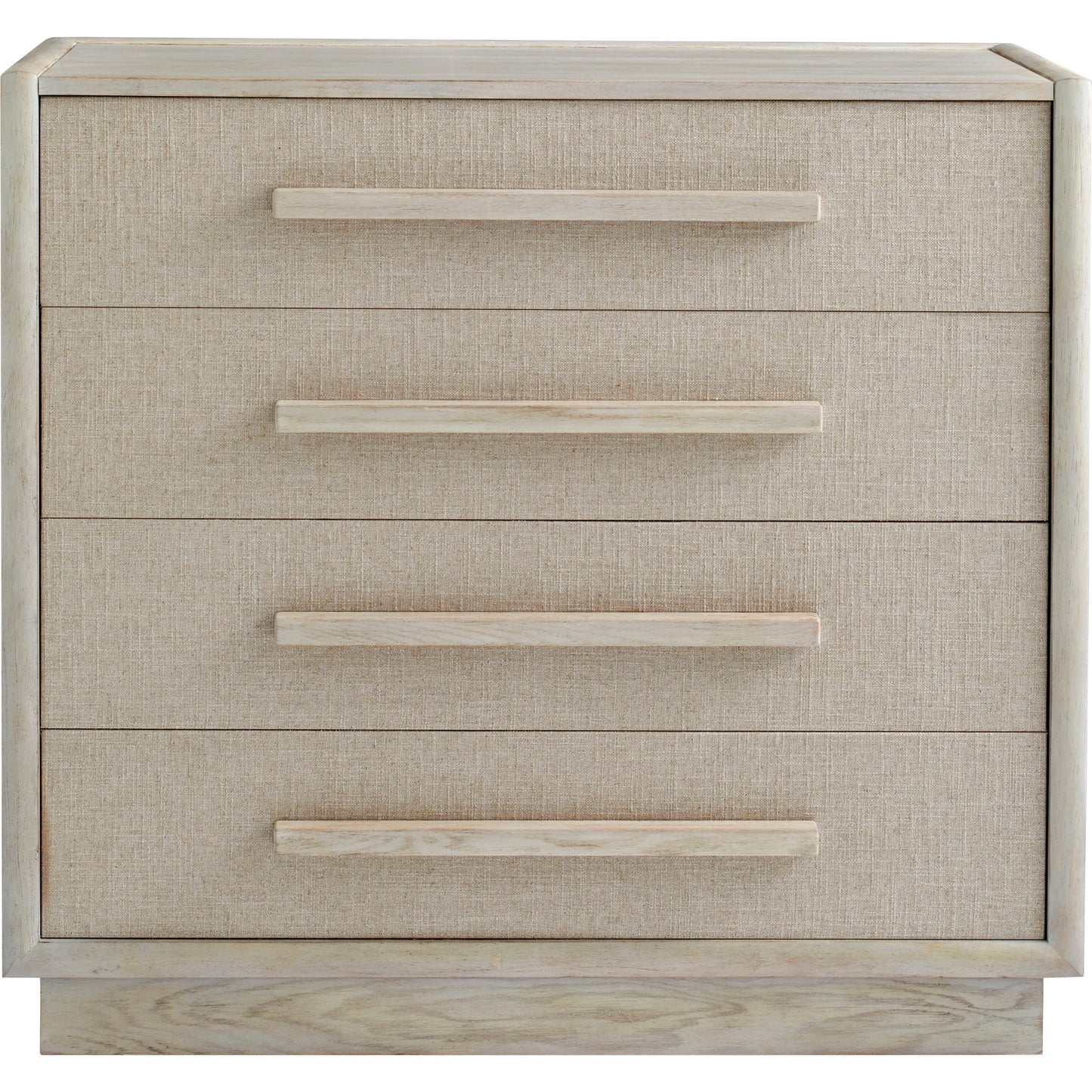 002 SI-2064975 | Additional Silo | Cotiere Drawer Chest by A.R.T. Furniture in beige and linen. Made from parawood solids, mixed split cathedral quarter-wite oak veneer, fabric in a modern style.