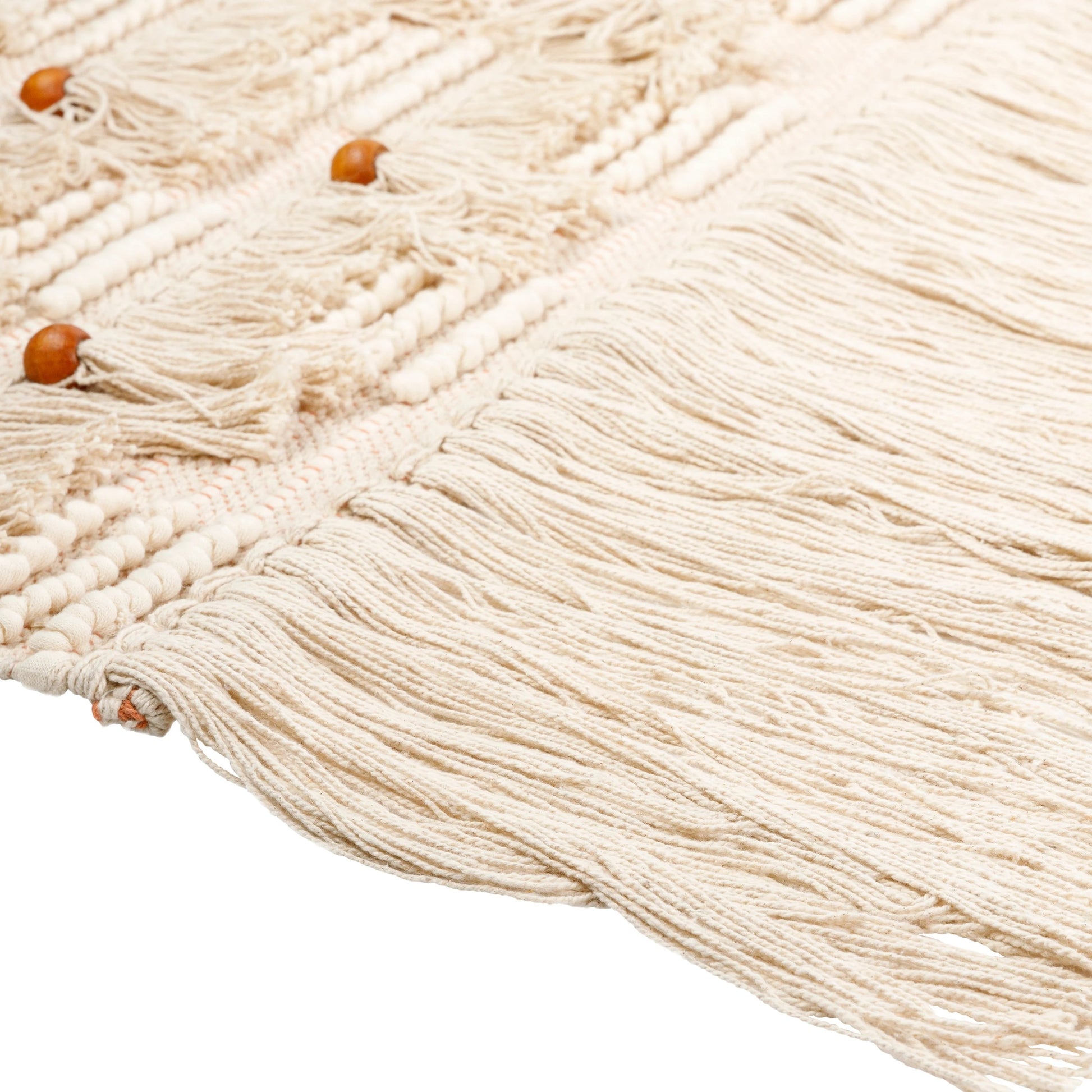 Helena - 29505 by Surya in dusty coral, light beige. Made from 100% cotton, 100% wood in a eclectic & global style.