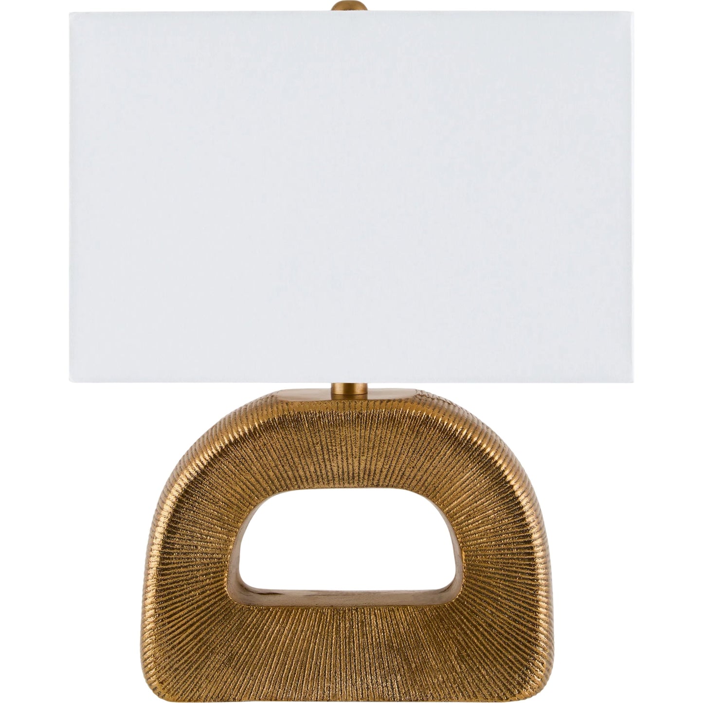 001 SI-2258747 | Primary Silo | Hennes Accent Table Lamp by Surya in metallic brass, white, translucent, gold. Made from aluminum, cotton, iron in a modern style.
