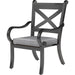 Monterey Outdoor Dining Chair by Sunset West in browns. Made from aluminum in a traditional style.