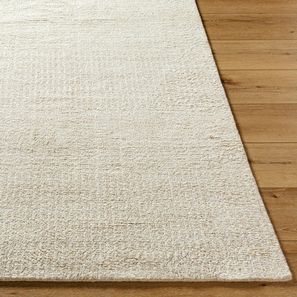 Hoffenheim Rug - 529119 by Surya in light silver, pearl. Made from wool, nylon in a unique style.