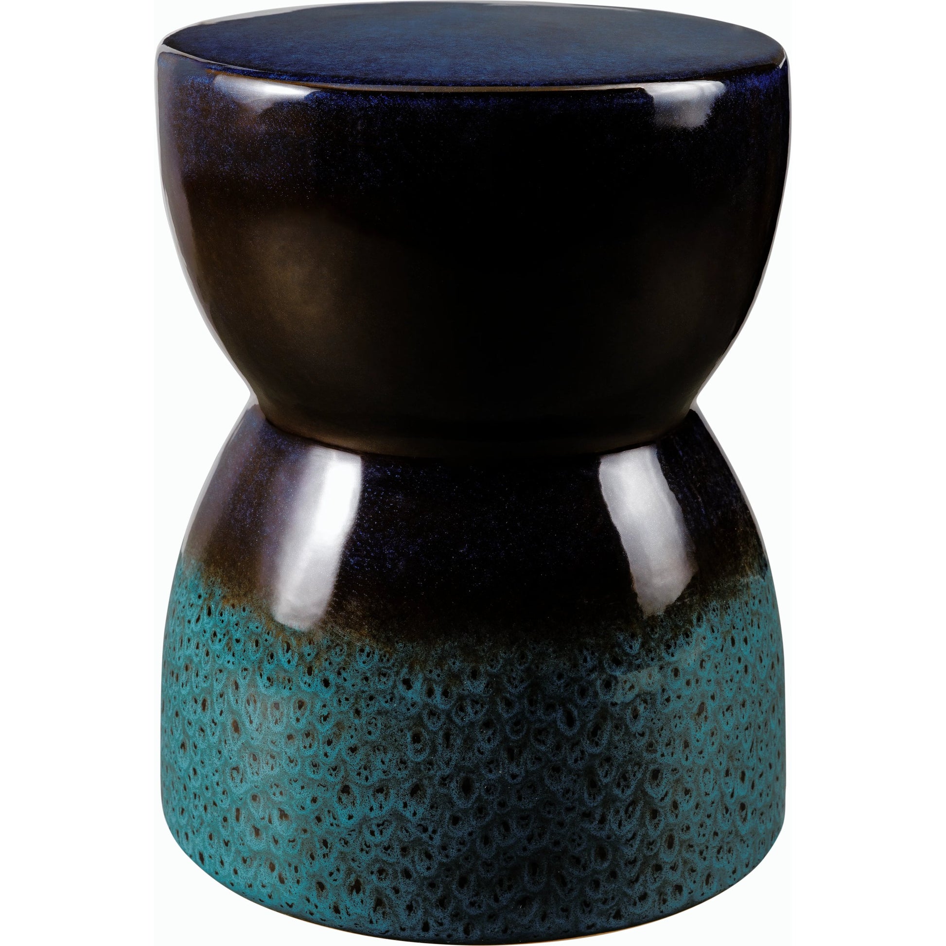 Hourglass End Table - 538670 by Surya in glazedglazed. Made from ceramic in a modern style.
