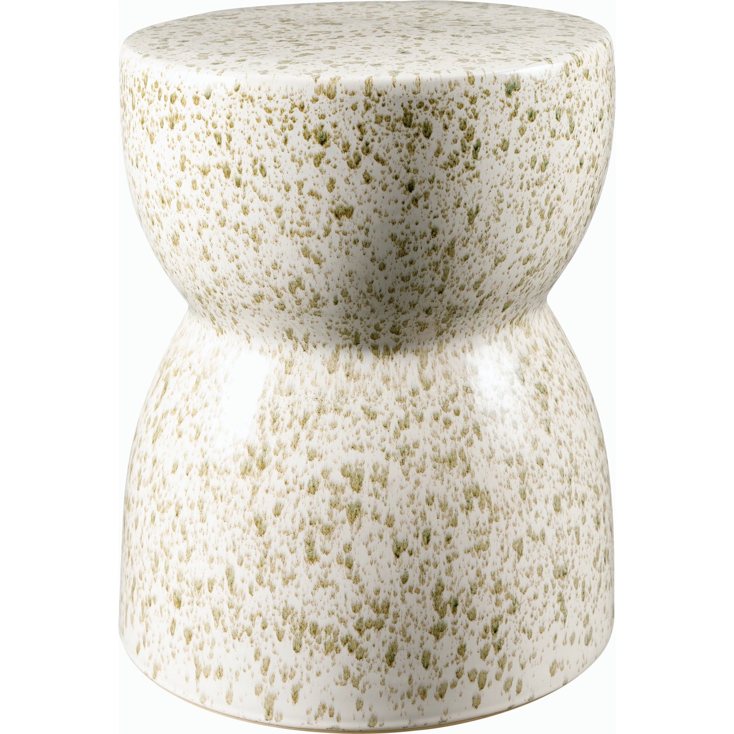 003 SI-2169142 | Primary Silo | Hourglass End Table - 538670 by Surya in glazedglazed. Made from ceramic in a modern style.