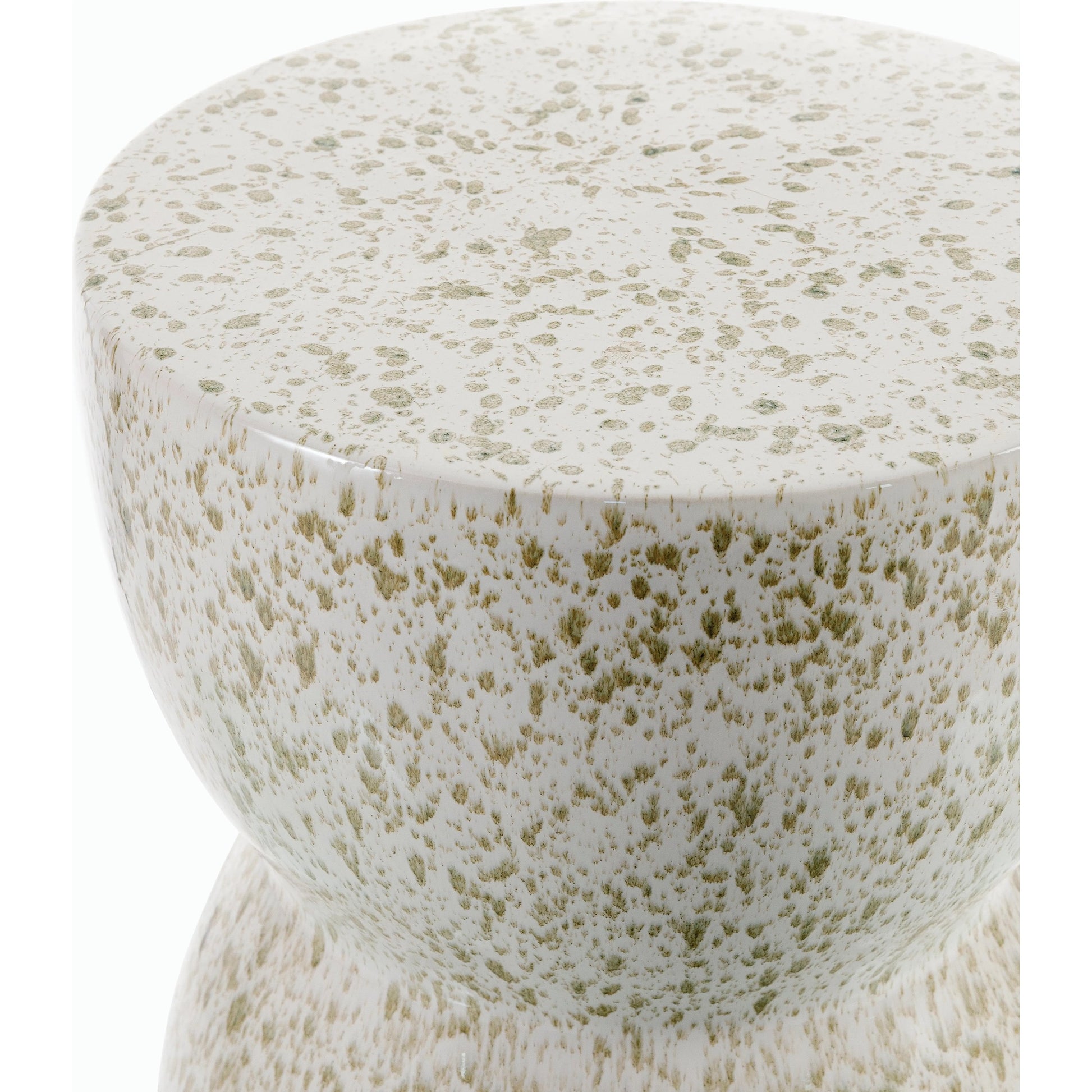 Hourglass End Table - 538670 by Surya in glazedglazed. Made from ceramic in a modern style.