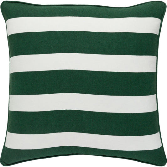 Holiday Pillow - 27003 by Surya in dark green, ivory. Made from 100% cotton in a modern style.