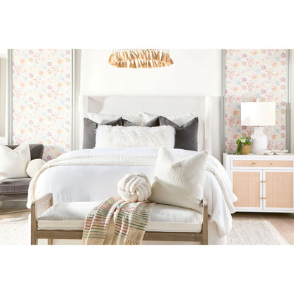 Holland Chest by Essentials For Living in matte white, natural, brushed brass. Made from mdf, rattan in a transitional style.