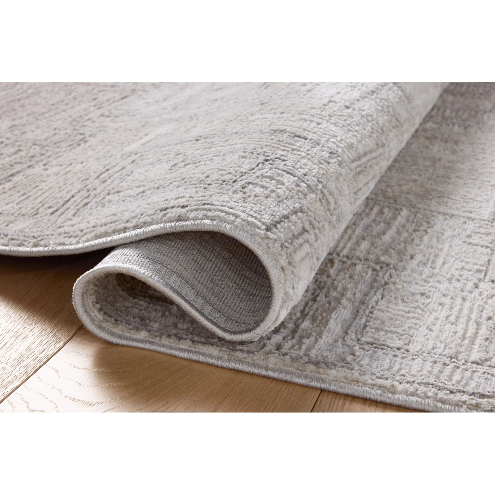 Hollis HOL-01 Rug by Loloi in grey, ivory. Made from 100% polyester in a unique style.
