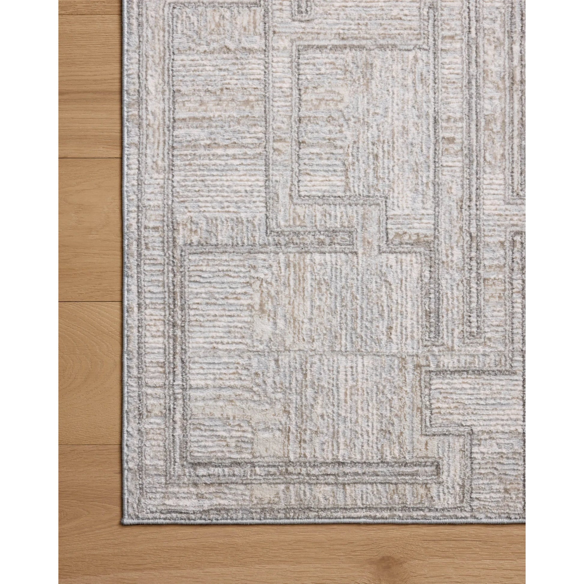 Hollis HOL-01 Rug by Loloi in grey, ivory. Made from 100% polyester in a unique style.